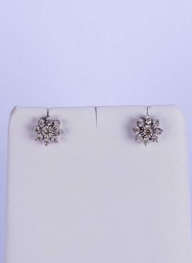 Diamond Cluster Earrings