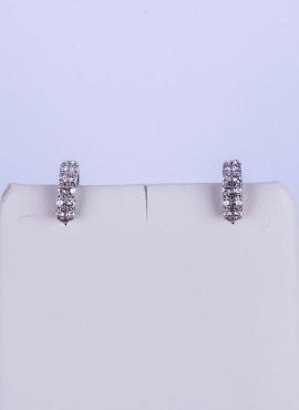 CZ Huggie Earrings